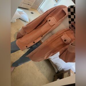 Free People Peach Shacket